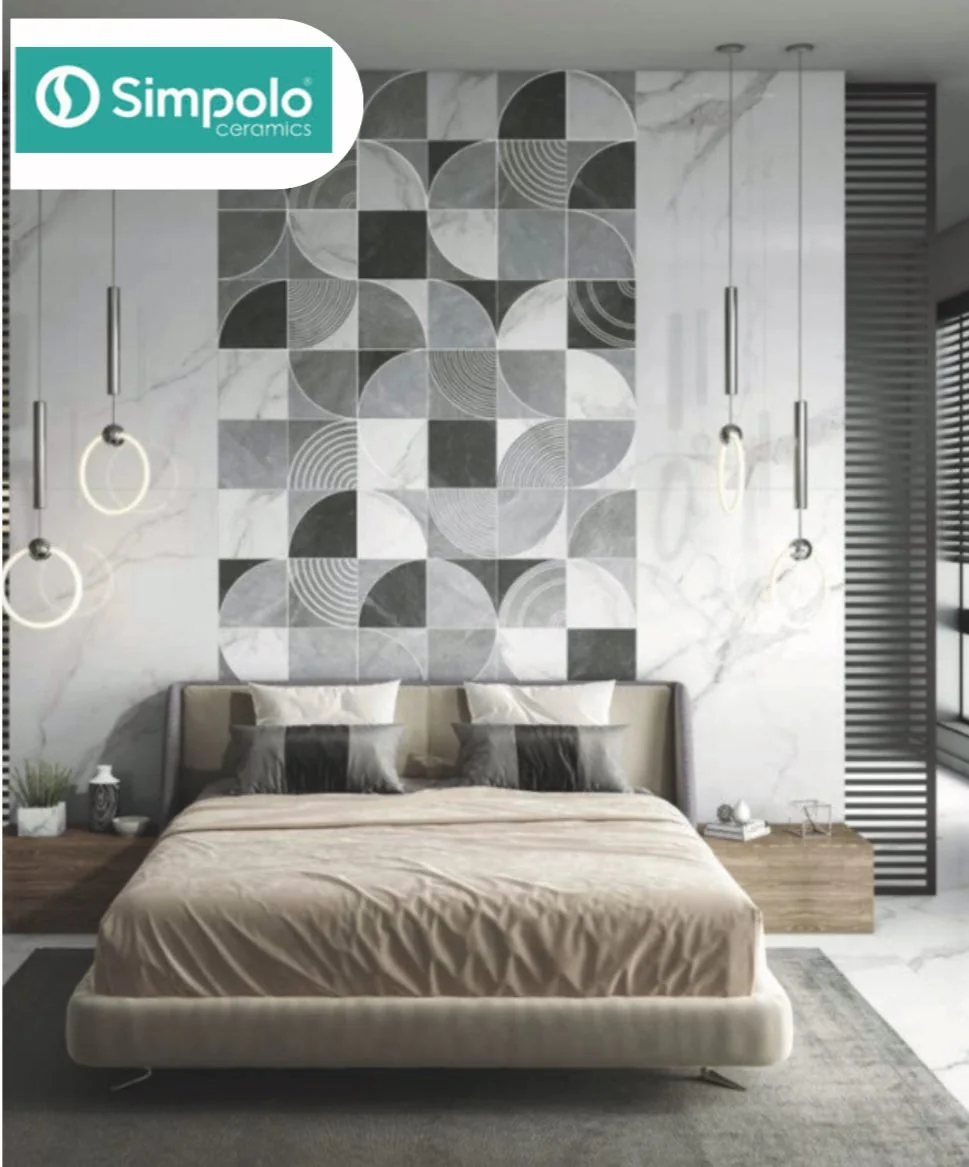 Hexagon mosaic flooring